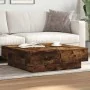 Mesa de centro madera de ingeniería roble ahumado 90x90x28 cm de , Mesas de centro - Ref: Foro24-848091, Precio: 130,32 €, De...