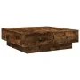 Mesa de centro madera de ingeniería roble ahumado 90x90x28 cm de , Mesas de centro - Ref: Foro24-848091, Precio: 130,32 €, De...