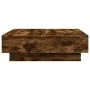 Mesa de centro madera de ingeniería roble ahumado 90x90x28 cm de , Mesas de centro - Ref: Foro24-848091, Precio: 130,32 €, De...