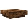 Mesa de centro madera de ingeniería roble ahumado 90x90x28 cm de , Mesas de centro - Ref: Foro24-848091, Precio: 130,32 €, De...