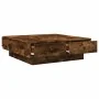 Mesa de centro madera de ingeniería roble ahumado 90x90x28 cm de , Mesas de centro - Ref: Foro24-848091, Precio: 130,32 €, De...