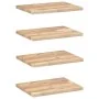 Estantes flotantes 4 uds madera acacia sin tratar 40x30x2 cm by , Shelves and shelves - Ref: Foro24-3279366, Price: 60,40 €, ...