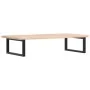 Estante de lavabo de pared de acero y madera maciza de roble de , Tocadores de baño - Ref: Foro24-3302385, Precio: 93,62 €, D...