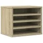 Organizador escritorio madera color roble Sonoma 36x26x29,5 cm de , Clasificación y organización - Ref: Foro24-848047, Precio...