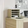 Organizador escritorio madera color roble Sonoma 36x26x29,5 cm de , Clasificación y organización - Ref: Foro24-848047, Precio...