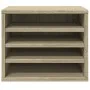 Organizador escritorio madera color roble Sonoma 36x26x29,5 cm de , Clasificación y organización - Ref: Foro24-848047, Precio...