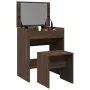 Tocador con taburete marrón roble 60x40x113,5 cm by , Bedroom Dressers - Ref: Foro24-848219, Price: 108,85 €, Discount: %