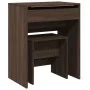 Tocador con taburete marrón roble 60x40x113,5 cm by , Bedroom Dressers - Ref: Foro24-848219, Price: 108,85 €, Discount: %