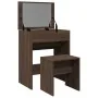 Tocador con taburete marrón roble 60x40x113,5 cm by , Bedroom Dressers - Ref: Foro24-848219, Price: 108,85 €, Discount: %