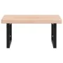 Estante de lavabo de pared de acero y madera maciza de roble by , bathroom vanities - Ref: Foro24-3302469, Price: 121,06 €, D...