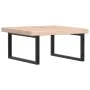 Estante de lavabo de pared de acero y madera maciza de roble by , bathroom vanities - Ref: Foro24-3302469, Price: 121,06 €, D...