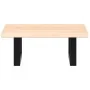 Estante de lavabo de pared de acero y madera maciza de roble de , Tocadores de baño - Ref: Foro24-3302533, Precio: 59,51 €, D...