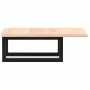 Estante de lavabo de pared de acero y madera maciza de roble de , Tocadores de baño - Ref: Foro24-3302533, Precio: 59,51 €, D...