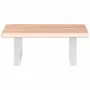 Estante de lavabo de pared de acero y madera maciza de roble von , Badezimmerwaschtische - Ref: Foro24-3302552, Preis: 75,00 ...