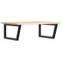 Estante de lavabo de pared de acero y madera maciza de roble de , Tocadores de baño - Ref: Foro24-3302635, Precio: 97,20 €, D...