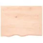 Estante de lavabo de pared de acero y madera maciza de roble de , Tocadores de baño - Ref: Foro24-3302635, Precio: 97,20 €, D...