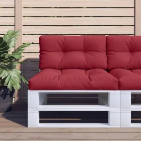 Cojín para sofá de palets de tela rojo tinto 80x40x12 cm by , Cushions for chairs and sofas - Ref: Foro24-360610, Price: 22,6...