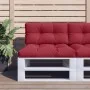 Cojín para sofá de palets de tela rojo tinto 80x40x12 cm by , Cushions for chairs and sofas - Ref: Foro24-360610, Price: 22,6...
