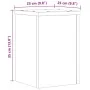 Soportes de plantas 2 uds madera roble artisian 25x25x35 cm de , Soportes para macetas - Ref: Foro24-852914, Precio: 46,91 €,...