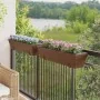 Jardineras con ganchos 2 unidades ratán sintético marrón by , Pots and planters - Ref: Foro24-366405, Price: 70,91 €, Discoun...