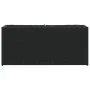 Jardinera con 2 maceteros de ratán sintético negra 90x20x40 cm by , Pots and planters - Ref: Foro24-366407, Price: 65,49 €, D...