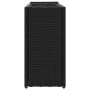 Jardinera con 2 maceteros de ratán sintético negra 90x20x40 cm by , Pots and planters - Ref: Foro24-366407, Price: 65,49 €, D...