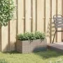 Jardinera de jardín con 2 maceteros ratán PE gris 72x30x32 cm von , Töpfe und Pflanzgefäße - Ref: Foro24-366424, Preis: 47,02...