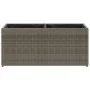 Jardinera de jardín con 2 maceteros ratán PE gris 72x30x32 cm von , Töpfe und Pflanzgefäße - Ref: Foro24-366424, Preis: 47,02...
