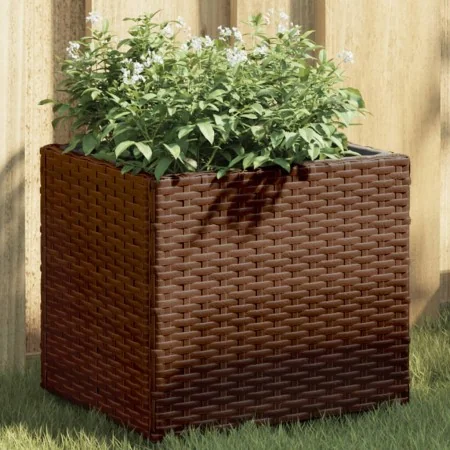 Jardinera de ratán sintético marrón 36x30x32 cm von , Töpfe und Pflanzgefäße - Ref: Foro24-366426, Preis: 36,36 €, Rabatt: %