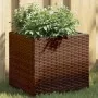 Jardinera de ratán sintético marrón 36x30x32 cm von , Töpfe und Pflanzgefäße - Ref: Foro24-366426, Preis: 36,36 €, Rabatt: %