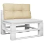 Cojín para sofá de palets de tela beige 80x40x12 cm by , Cushions for chairs and sofas - Ref: Foro24-360604, Price: 25,20 €, ...