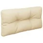 Cojín para sofá de palets de tela beige 80x40x12 cm by , Cushions for chairs and sofas - Ref: Foro24-360604, Price: 25,20 €, ...