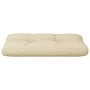 Cojín para sofá de palets de tela beige 80x40x12 cm by , Cushions for chairs and sofas - Ref: Foro24-360604, Price: 25,20 €, ...