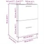 Armario de lavabo madera de ingeniería negro 40x37x59 cm by , Bathroom furniture - Ref: Foro24-848102, Price: 87,10 €, Discou...