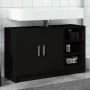 Armario de lavabo madera de ingeniería negro 90x29x55 cm by , Bathroom furniture - Ref: Foro24-848123, Price: 99,69 €, Discou...