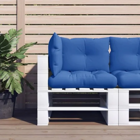 Cojines para palets 3 unidades tela azul royal by , Cushions for chairs and sofas - Ref: Foro24-360866, Price: 47,54 €, Disco...