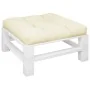 Cojín para sofá de palets tela crema 80x80x12 cm de , Cojines para sillas y sofás - Ref: Foro24-360493, Precio: 38,25 €, Desc...