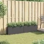 Jardineras con 2 maceteros 2 uds ratán PE negro 90x20x40 cm by , Pots and planters - Ref: Foro24-3210513, Price: 117,94 €, Di...
