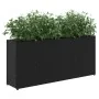 Jardineras con 2 maceteros 2 uds ratán PE negro 90x20x40 cm by , Pots and planters - Ref: Foro24-3210513, Price: 117,94 €, Di...