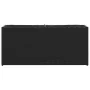 Jardineras con 2 maceteros 2 uds ratán PE negro 90x20x40 cm by , Pots and planters - Ref: Foro24-3210513, Price: 117,94 €, Di...