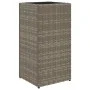 Jardineras 2 unidades ratán sintético gris 30x30x60 cm von , Töpfe und Pflanzgefäße - Ref: Foro24-3210518, Preis: 95,41 €, Ra...