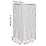 Jardineras 2 unidades ratán sintético gris 30x30x60 cm von , Töpfe und Pflanzgefäße - Ref: Foro24-3210518, Preis: 95,41 €, Ra...