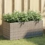 Jardineras con 2 maceteros 2 uds ratán PE gris 72x30x32 cm by , Pots and planters - Ref: Foro24-3210530, Price: 86,66 €, Disc...