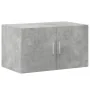 Armario de madera de ingeniería gris hormigón 70x42,5x225 cm by , Sideboards - Ref: Foro24-3281325, Price: 238,45 €, Discount: %