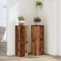 Soportes de plantas 2 uds madera roble envejecido 25x25x80 cm de , Soportes para macetas - Ref: Foro24-852949, Precio: 63,21 ...