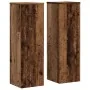 Soportes de plantas 2 uds madera roble envejecido 25x25x80 cm de , Soportes para macetas - Ref: Foro24-852949, Precio: 63,21 ...