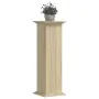 Soportes de plantas madera ingeniería roble Sonoma 33x33x100 cm by , Pot stands - Ref: Foro24-852980, Price: 56,65 €, Discoun...