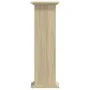Soportes de plantas madera ingeniería roble Sonoma 33x33x100 cm by , Pot stands - Ref: Foro24-852980, Price: 56,65 €, Discoun...