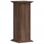 Soportes de plantas madera ingeniería marrón roble 33x33x80 cm de , Soportes para macetas - Ref: Foro24-852975, Precio: 49,56...