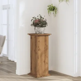 Soportes de planta madera ingeniería roble artisian 33x33x80 cm by , Pot stands - Ref: Foro24-852977, Price: 54,12 €, Discoun...
